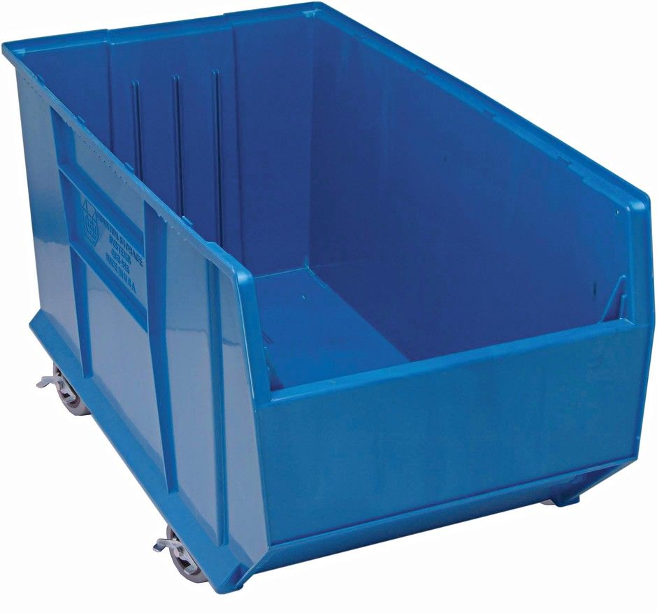 QUS996MOB 35.9&quot;x19.9&quot;x17.5&quot; mobile bin, Colour: Blue