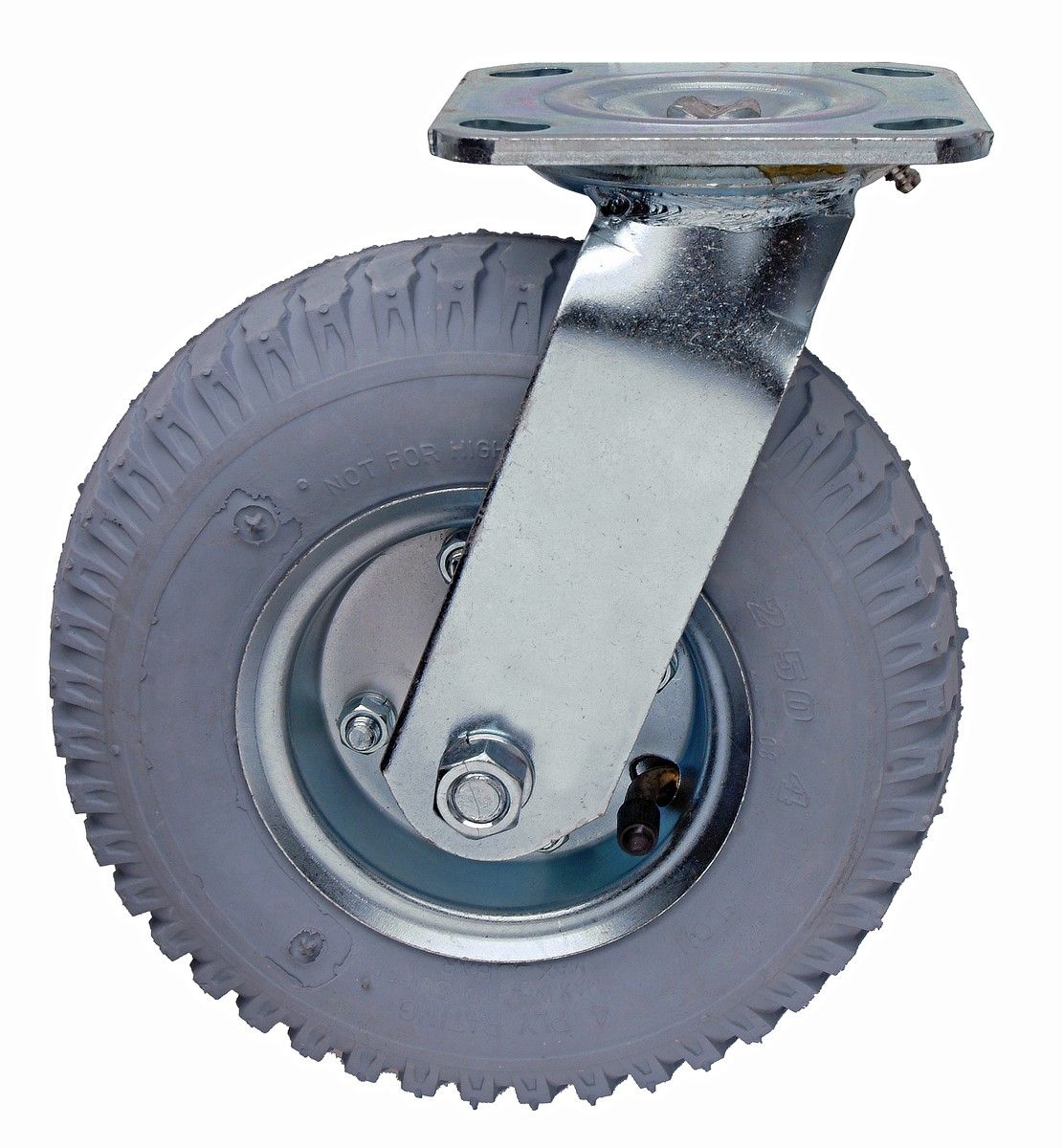 PT-NS  8&quot; Pneumatic swivel plate caster