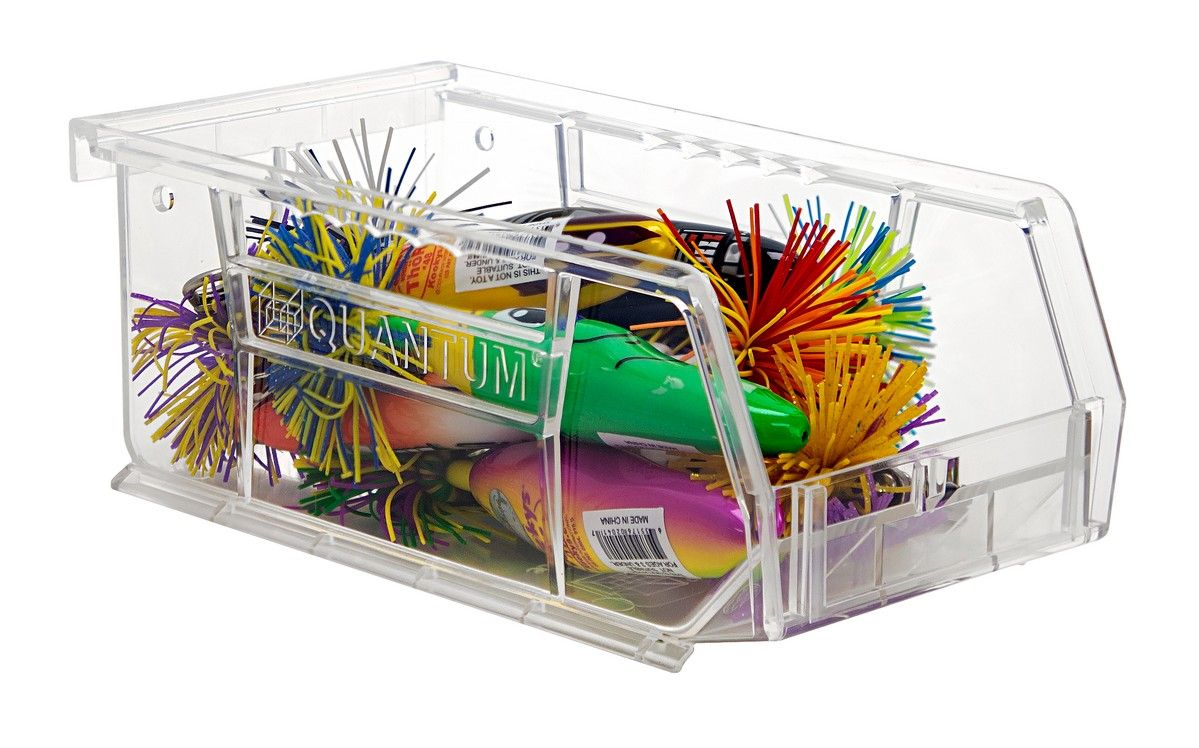 QUS220CC - 7.4&quot;x4.1&quot;x3&quot; Crystal Clear bin