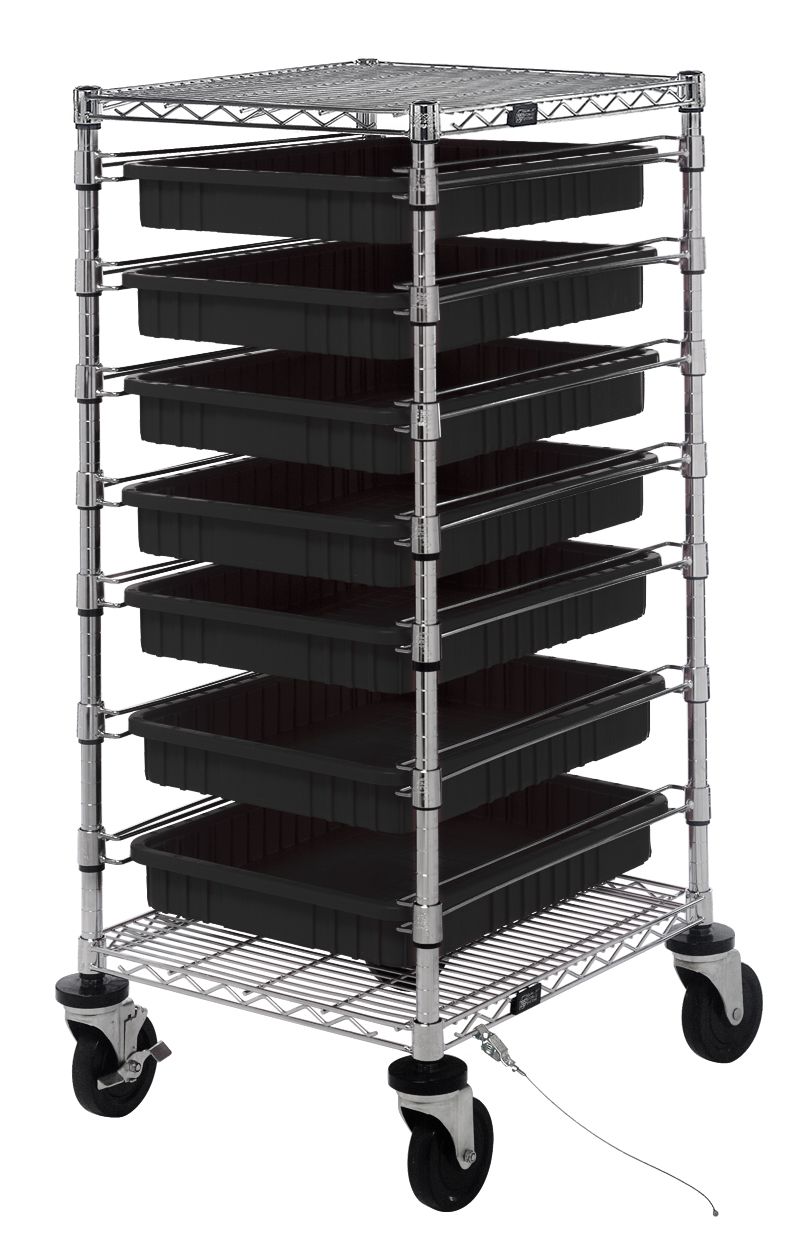 BC212439M2 - Dividable Grid bin Cart, Colour: Conductive