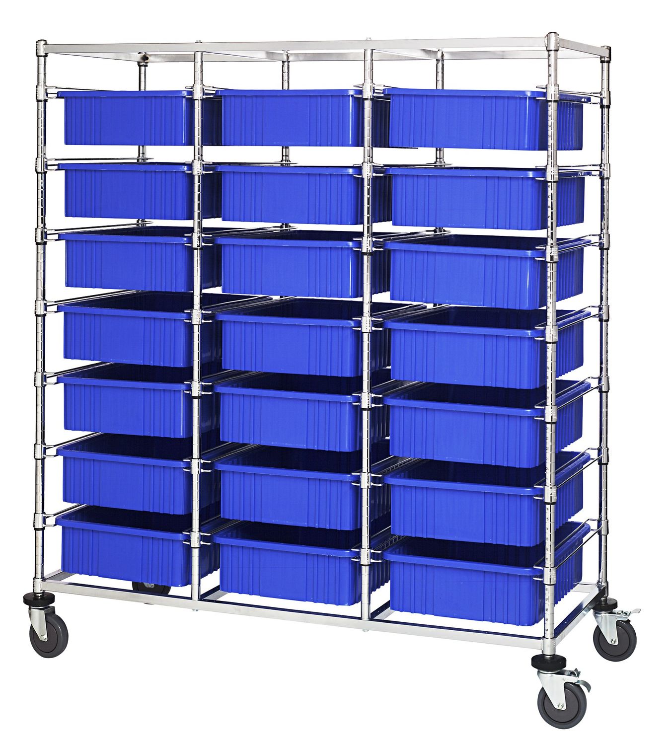 BC216069M1T - Dividable Grid bin Cart, Colour: Blue