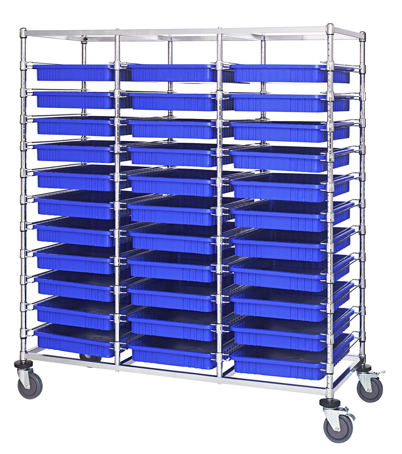 BC216069M2T - Dividable Grid bin Cart, Colour: Blue