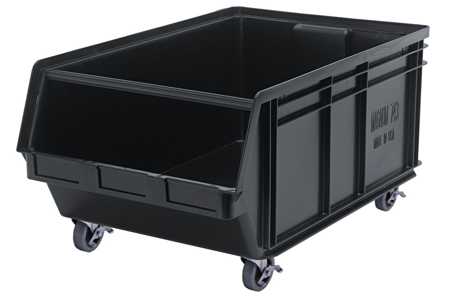 QMS843MOB 29x18.4x11.9&quot; mobile bin, Colour: Black