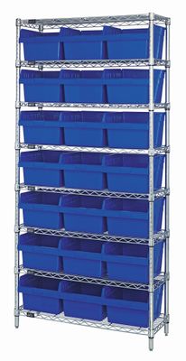 WR8-810 - Wire shelving w/QSB810 bins