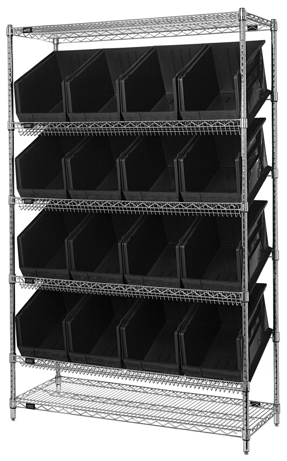 WRSL6-74-1848-260 Slanted shelving w/QUS260, Colour: Black