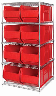 WR5-995 - Wire shelving w/QUS995 bins