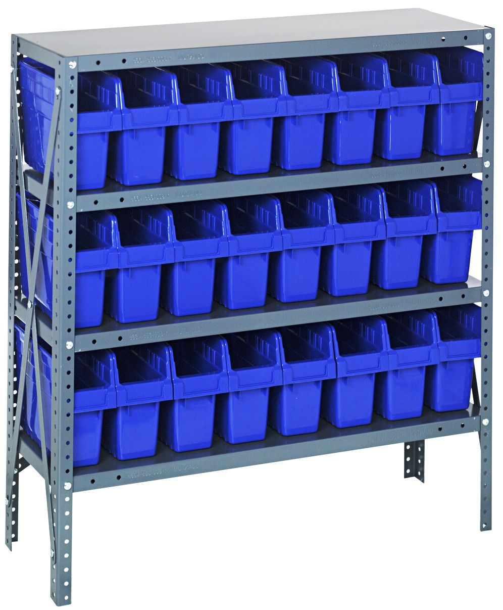 1839-SB803 - 18x36x39&quot; shelving w/QSB803, Colour: Blue