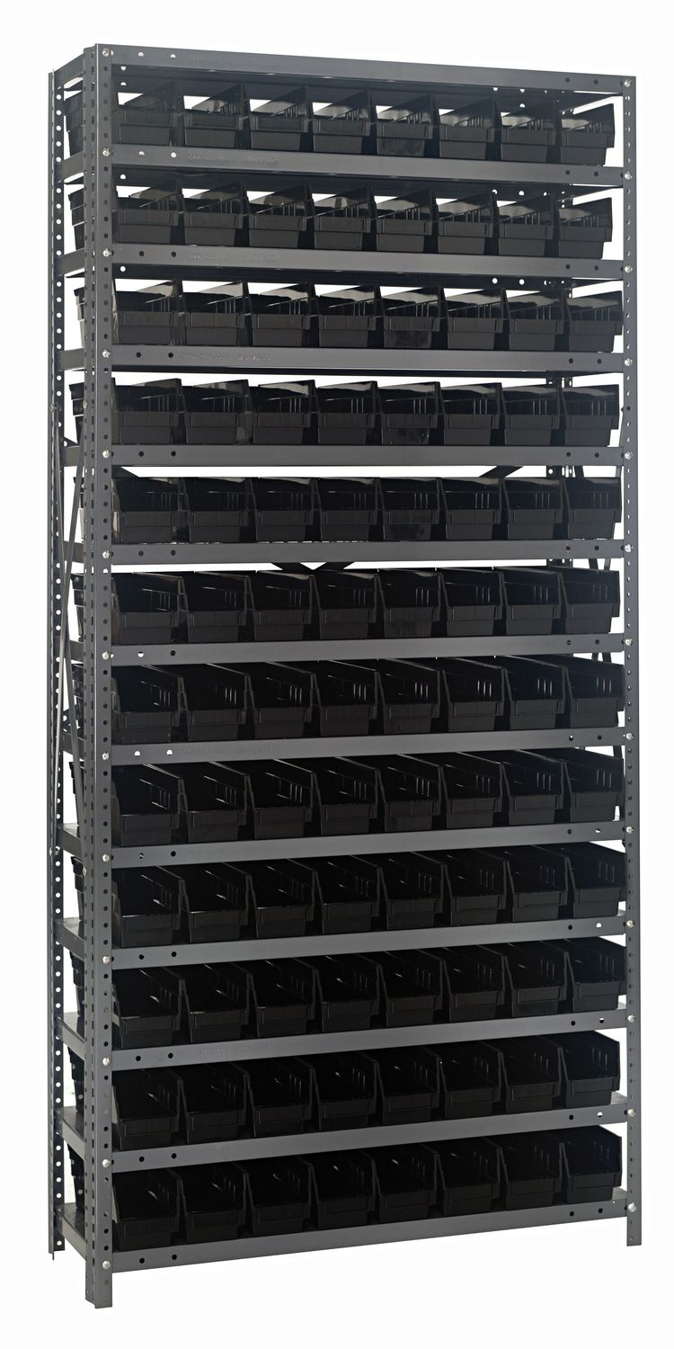 1875-103 - 18x36x75&quot; shelving w/QSB103, Colour: Black