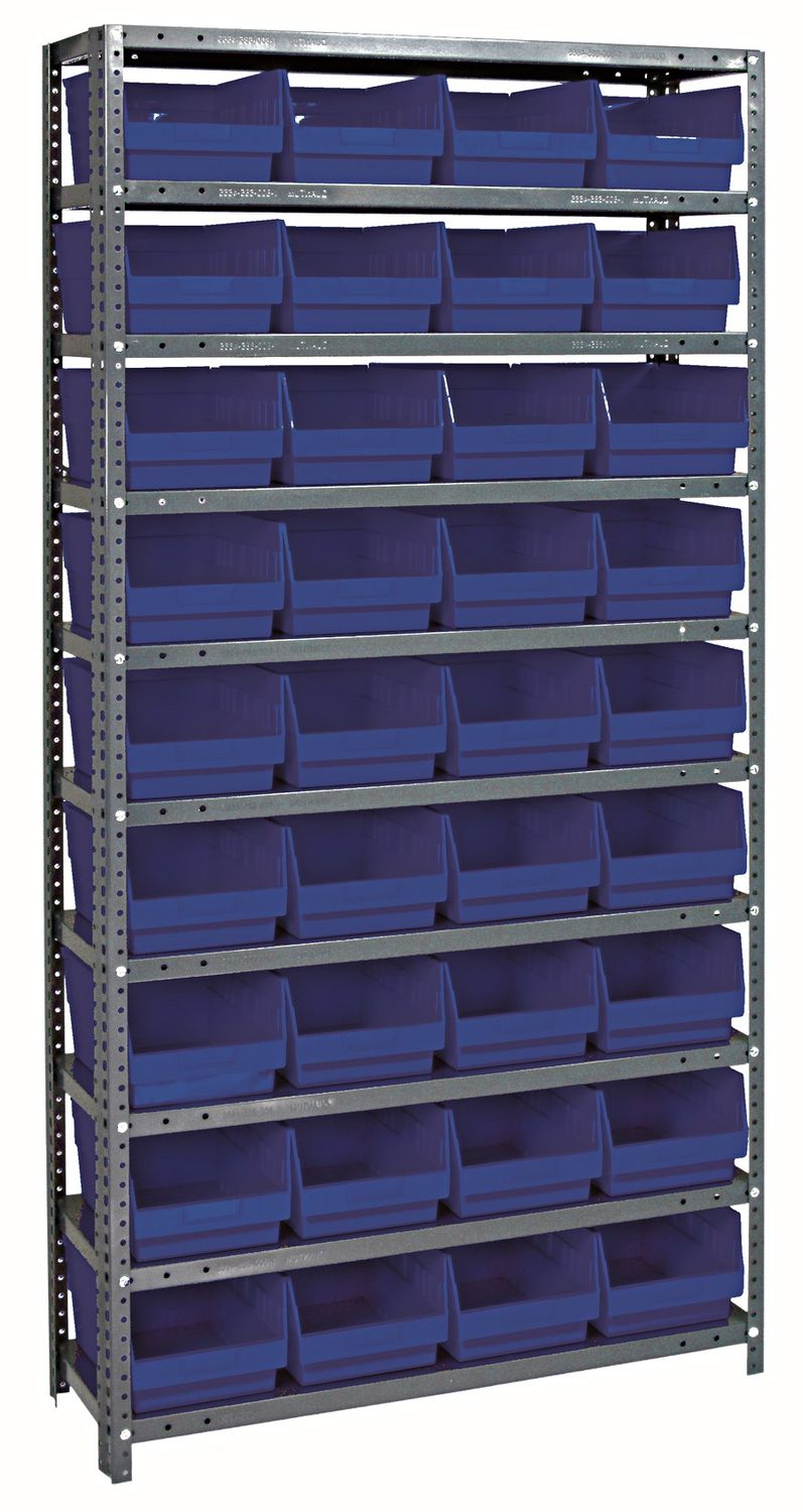 1875-208 - 18x36x75&quot; shelving w/QSB208, Colour: Blue