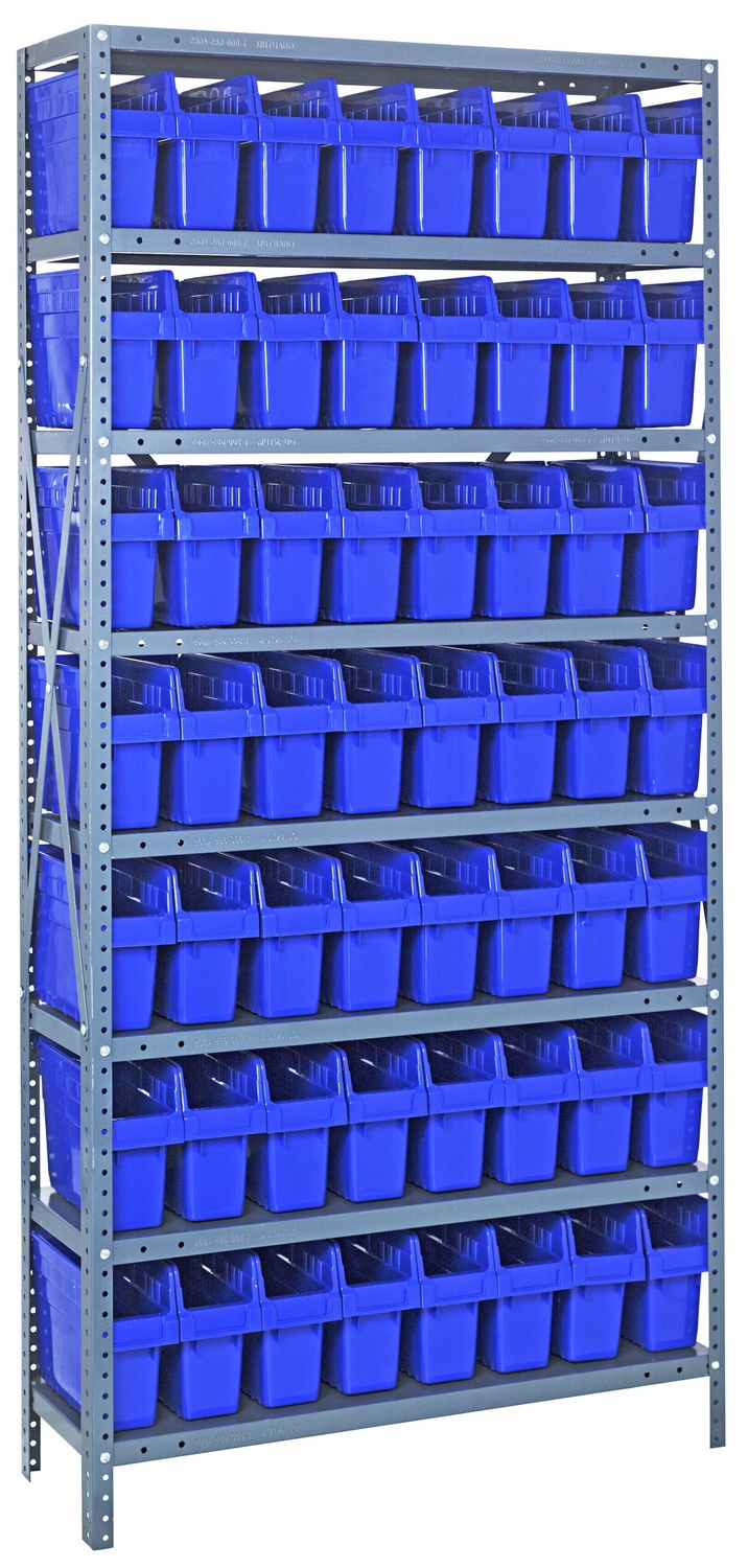 1875-SB803 - 18x36x75&quot; shelving w/QSB803, Colour: Blue