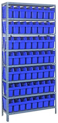 1875-SB803 - 18x36x75&quot; shelving w/QSB803, Colour: Blue