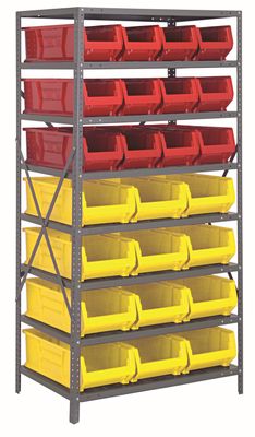 2475-950952 - 24x36x75&quot; shelving w/QUS950, QUS952 bins