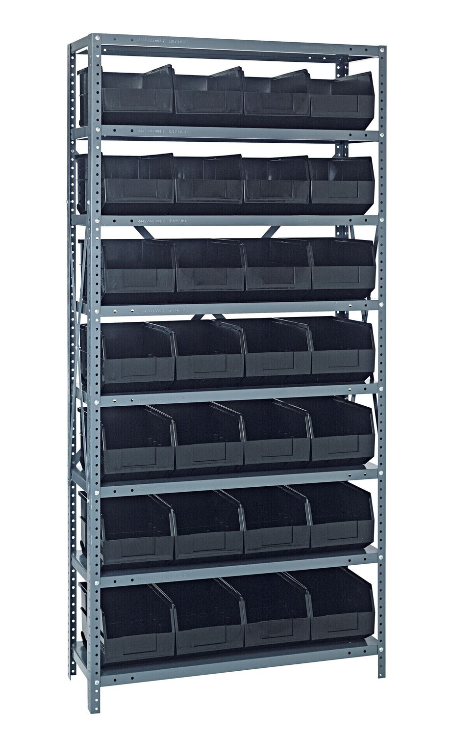 2475-483 - 24x36x75&quot; shelving w/SSB483, Colour: Black