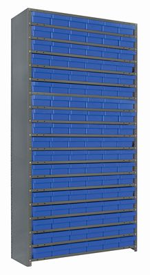 CL1275-401601 Closed shelving w/QED401, QED601, Colour: Blue