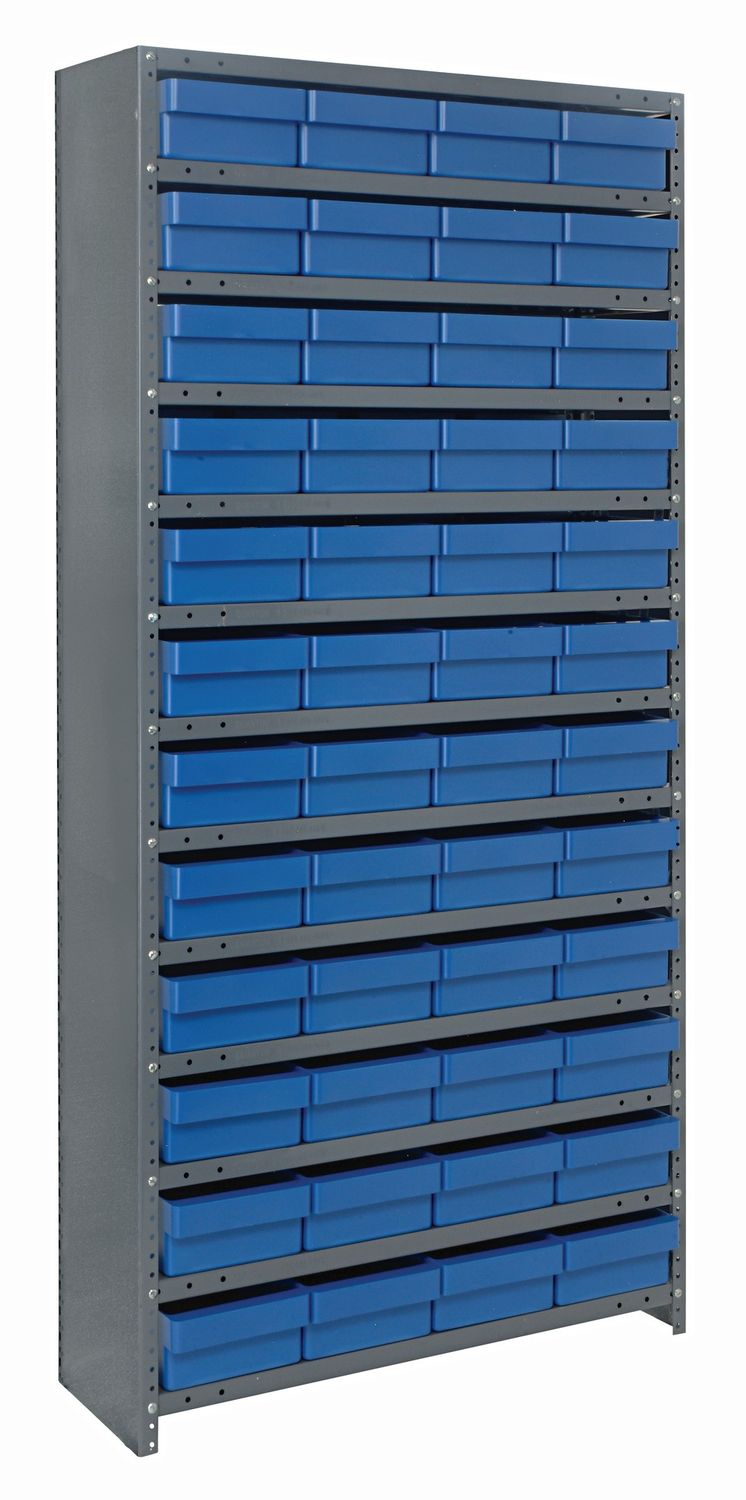 CL1275-701 Closed shelving w/QED701, Colour: Blue