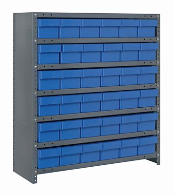 CL2439-603 Closed shelving w/QED603, Colour: Blue