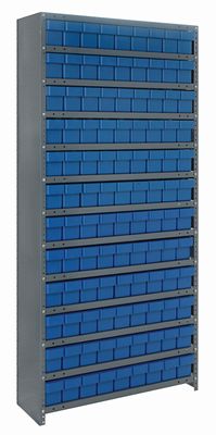 CL1875-604 Closed shelving w/QED604, Colour: Blue