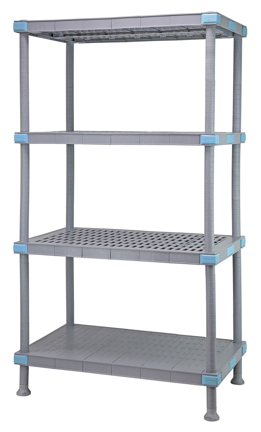 MILLENIA Vented/Solid shelving unit w/4-18x48&quot; Shelves