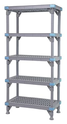 MILLENIA Vented shelving unit w/5-18x54&quot; Shelves