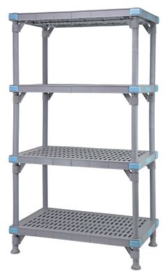 MILLENIA Vented shelving unit w/4-24x60&quot; Shelves