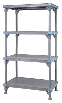 MILLENIA Solid shelving unit w/4-18x60&quot; Shelves