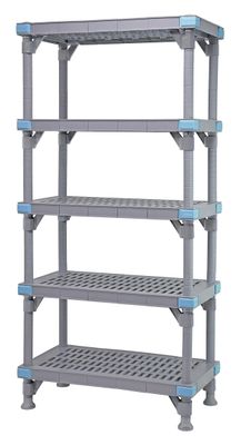 MILLENIA Vented shelving unit w/5-24x60&quot; Shelves