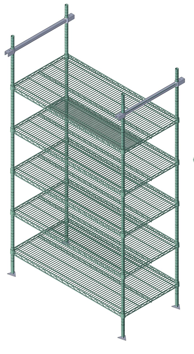 OVERHEAD TRACK INTERMEDIATE KIT GREEN EPOXY
