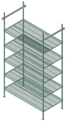 OVERHEAD TRACK INTERMEDIATE KIT GREEN EPOXY