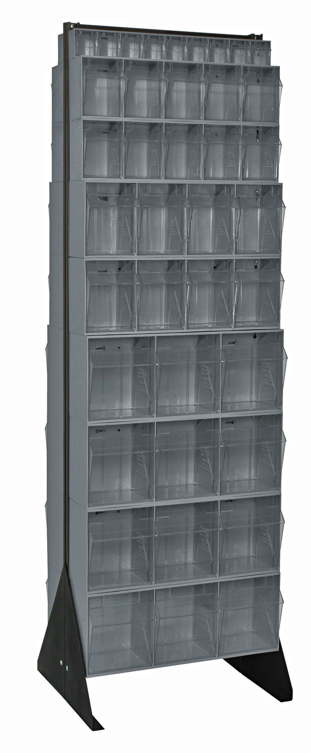 QFS270-72 - 70&quot; Tip-Out bin 2-sided frame w/bins, Colour: Grey