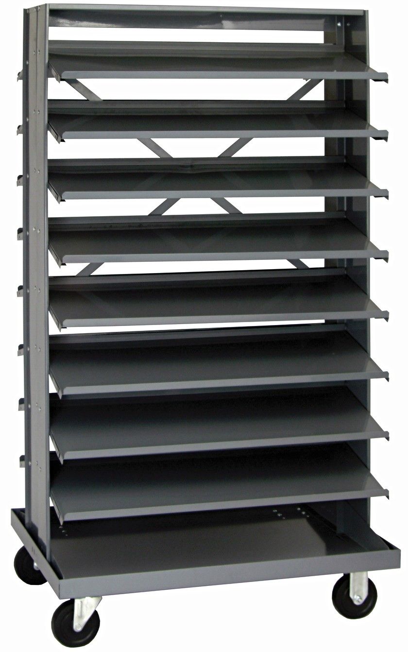 QPRD-000 Sloped shelving for 4&quot; bins