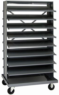 QPRD-000 Sloped shelving for 4&quot; bins