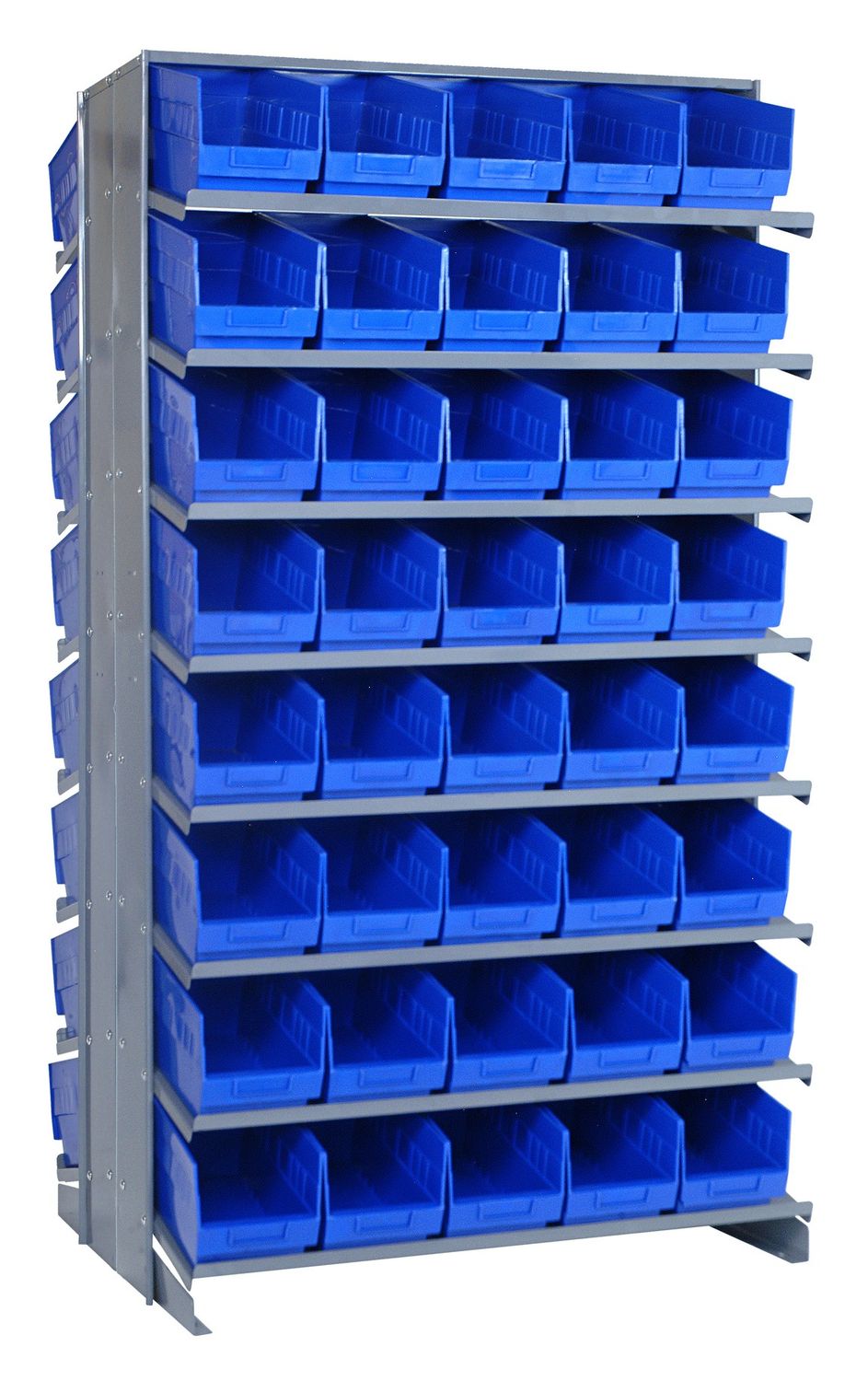 QPRD-204 Sloped double shelving w/QSB204, Colour: Blue