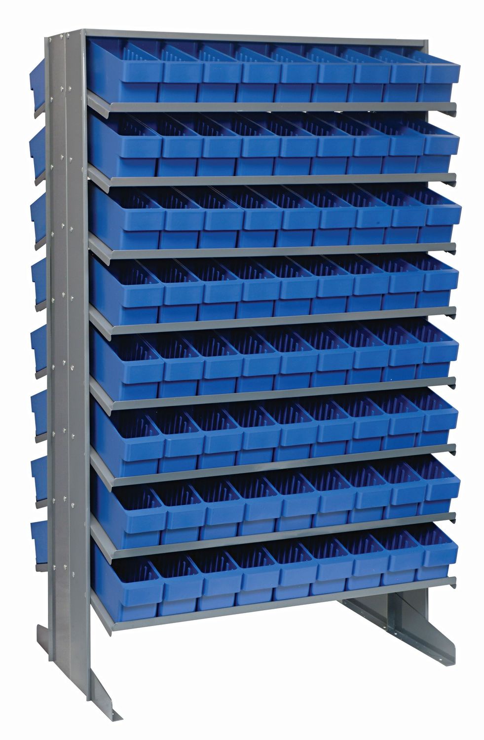 QPRD-501 Sloped double shelving w/QED501, Colour: Blue