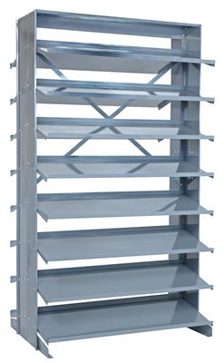 QPRD-6 Sloped shelving for 6&quot;H bins