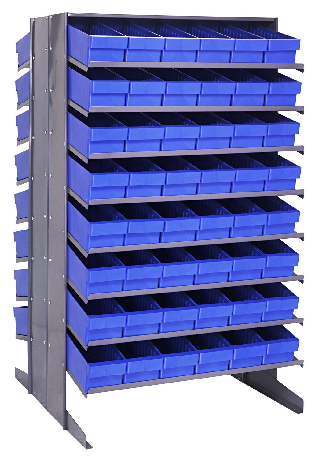 QPRD-602 Sloped double shelving w/QED602, Colour: Blue