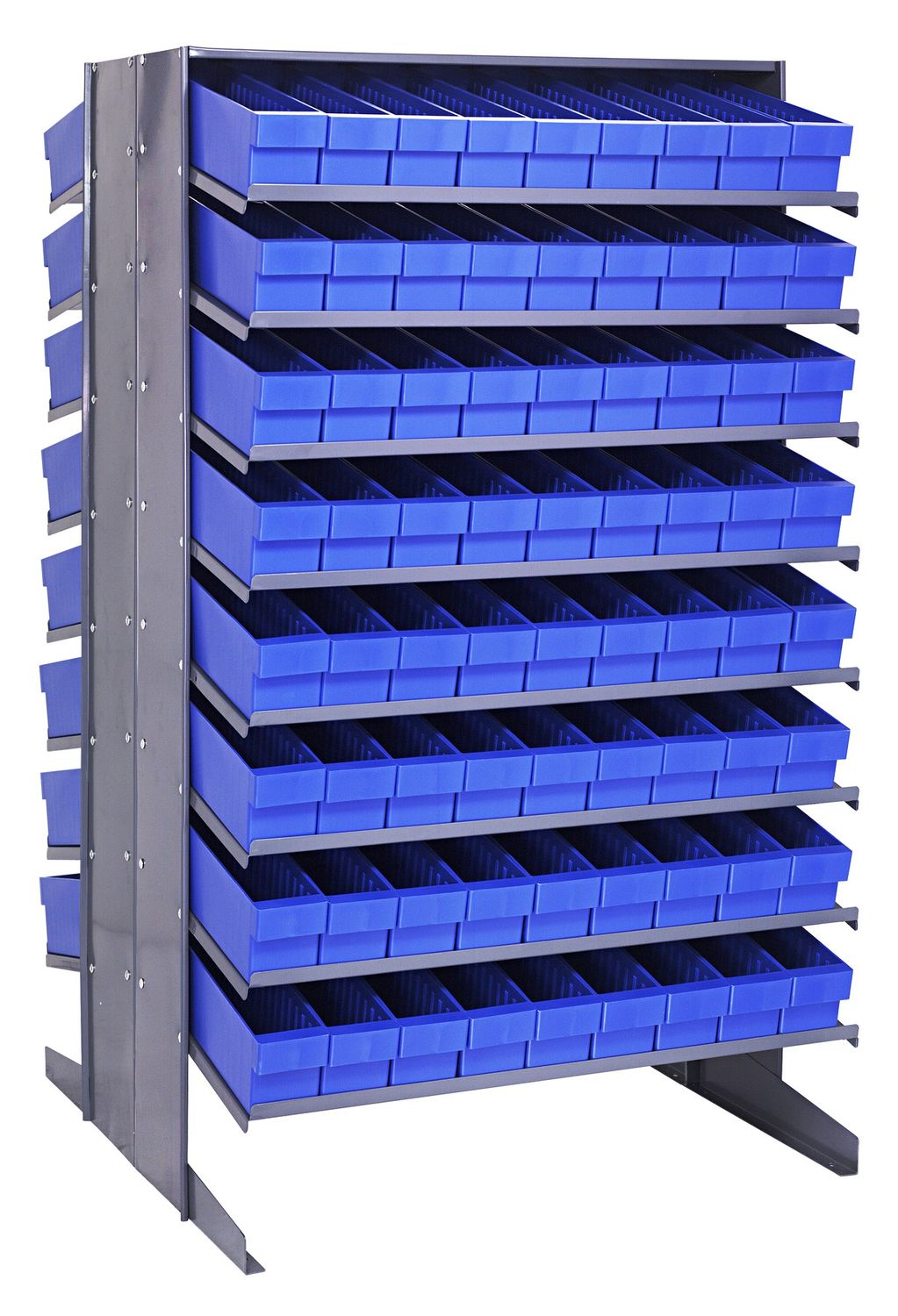 QPRD-604 Sloped double shelving w/QED604, Colour: Blue