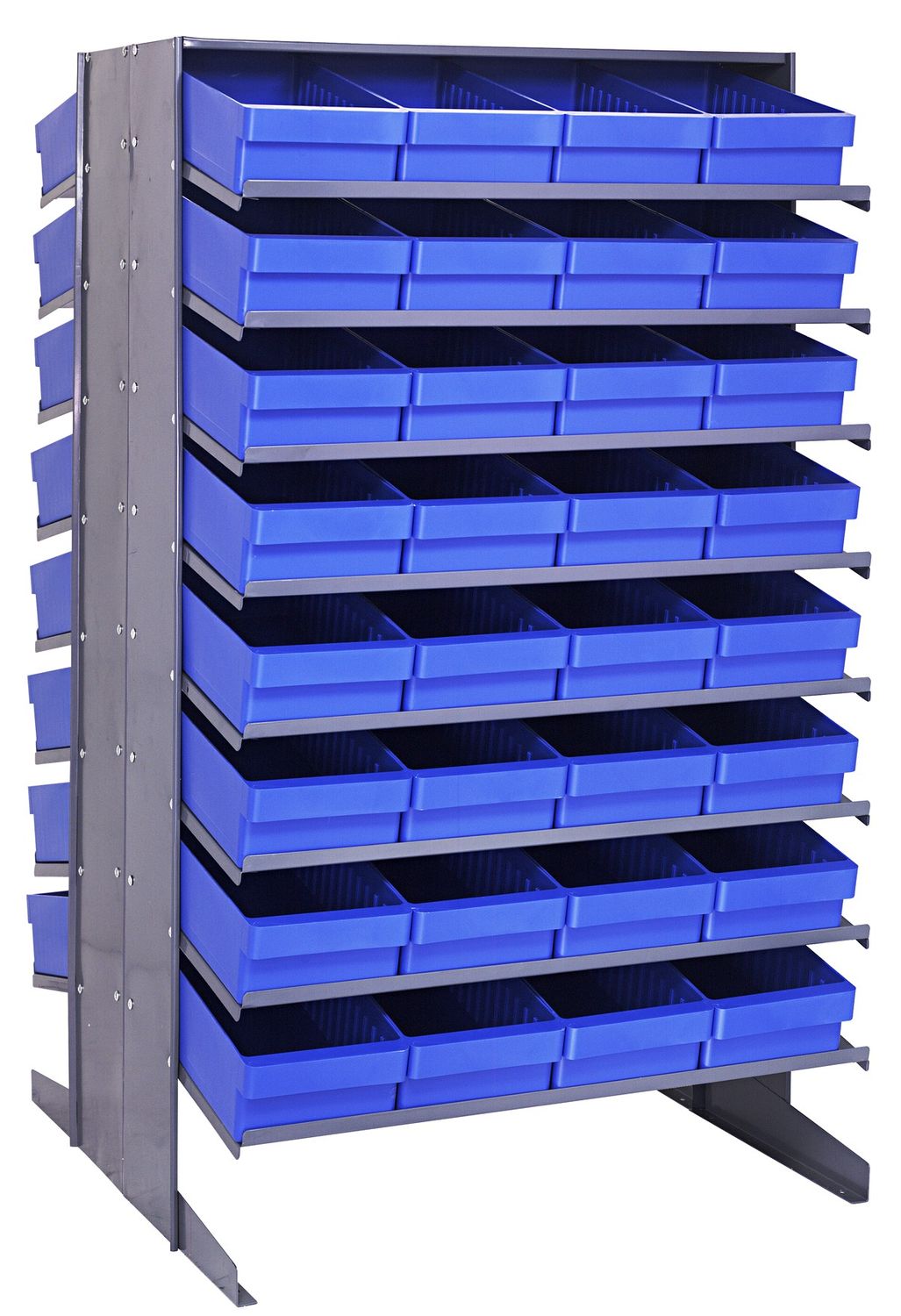 QPRD-606 Sloped double shelving w/QED606, Colour: Blue