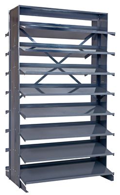 QPRD18-6 Sloped double shelving -empty