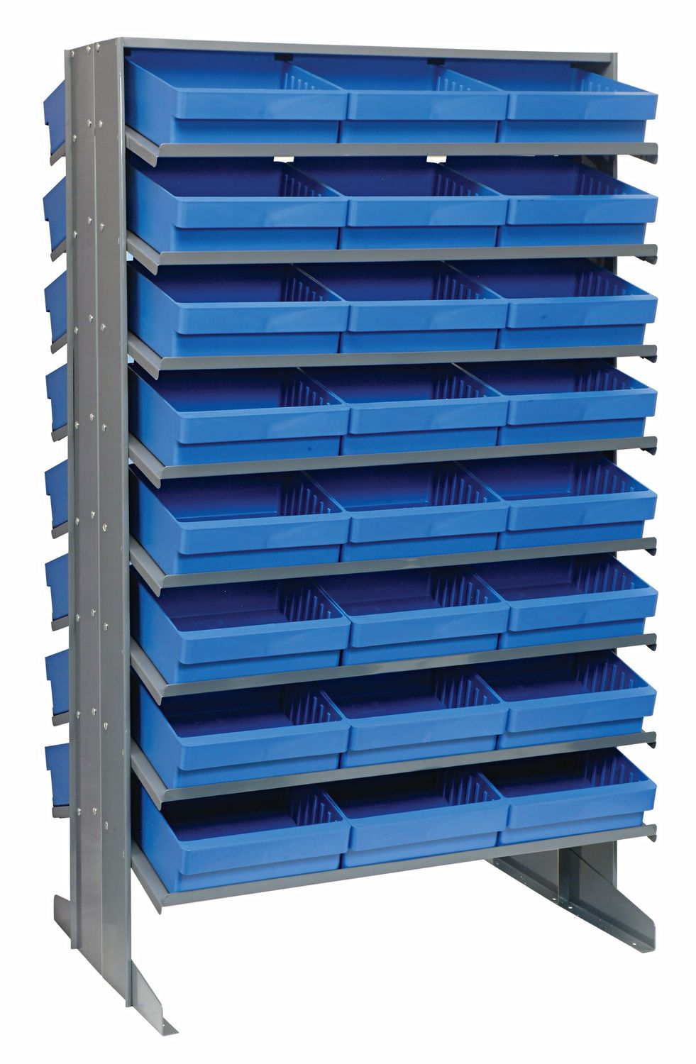 QPRD-801 Sloped double shelving w/QED801, Colour: Blue