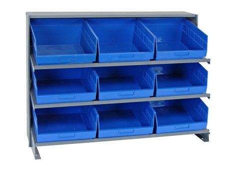 QPRHA-209 Sloped bench rack w/QSB209, Colour: Blue
