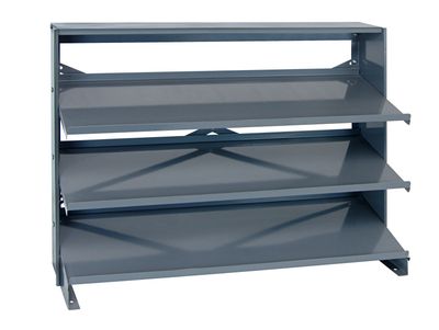QPRHA-6 Sloped bench rack for 6&quot; bins