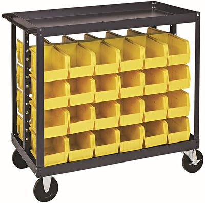 QRC-4D Picking cart with bin rails