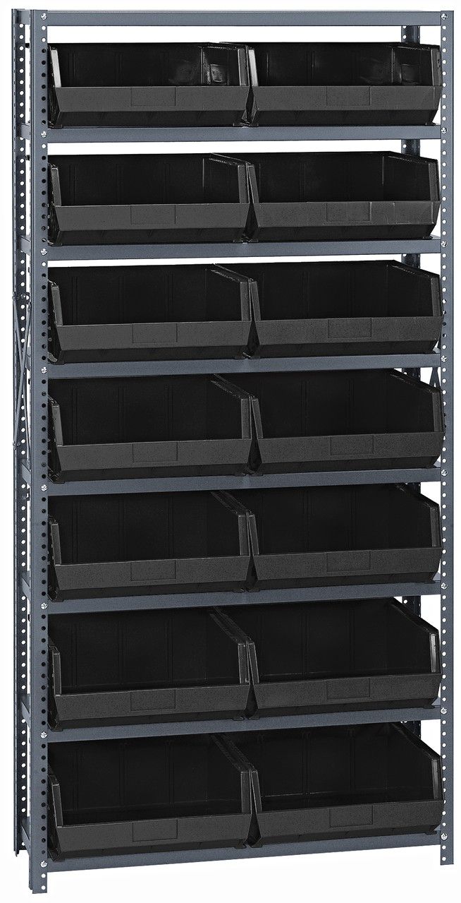 QSBU-250 22ga Shelving kit w/QUS250, Colour: Black
