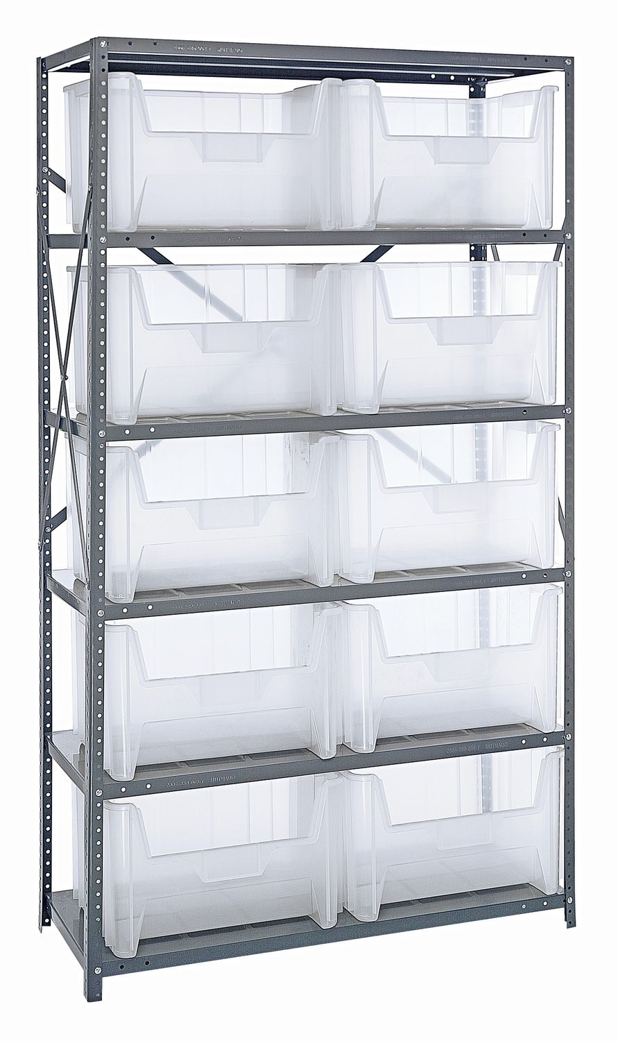 QSBU-700 22ga Shelving Kit w/bins, Colour: Clear