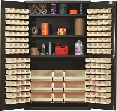 QSC-48S  48&quot; 14ga Steel Cabinet w/bins