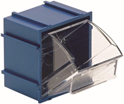 QTB409 - Interlocking Tip-Out bin, Colour: Blue