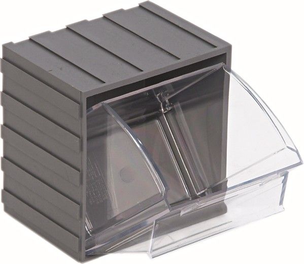 QTB406 - Interlocking Tip-Out bin, Colour: Grey