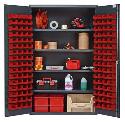 QSC-4803  48&quot; 14ga Steel Cabinet w/shelves and bins
