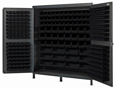 QSC-72-136  72&quot; 14ga Steel Cabinet w/bins