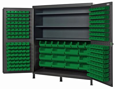 QSC-72S  72&quot; 14ga Steel Cabinet w/bins